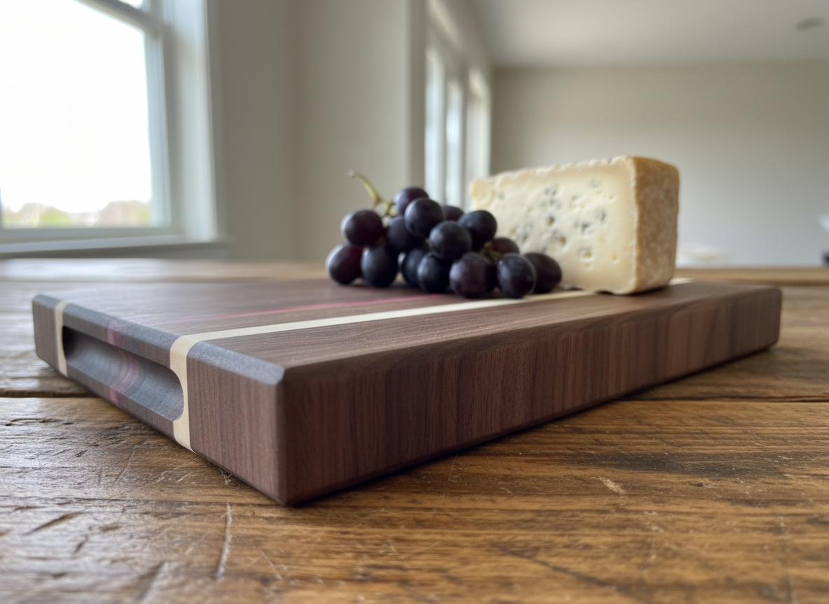 Walnut & Rose Wood Cutting Board