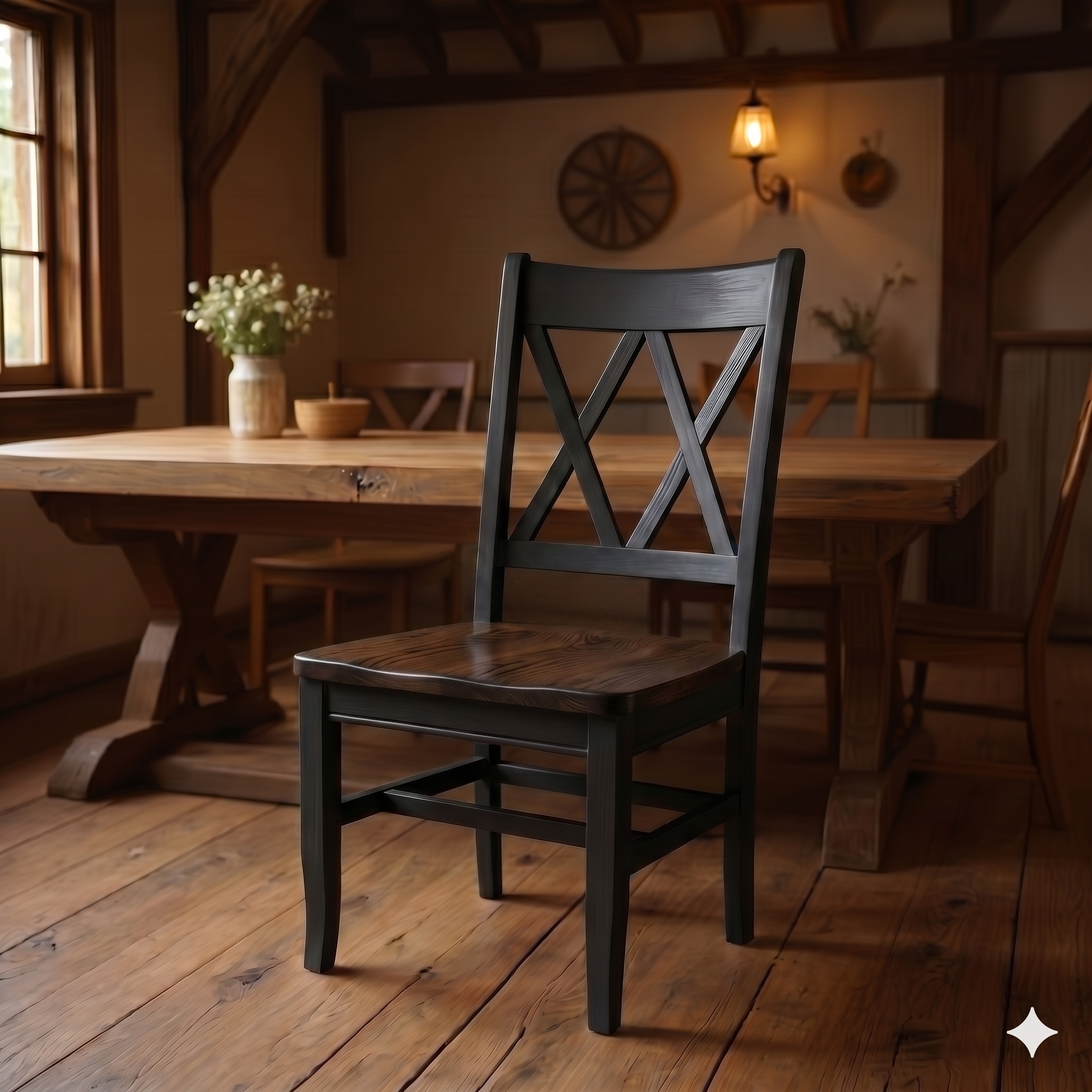 Double X Back Chair
