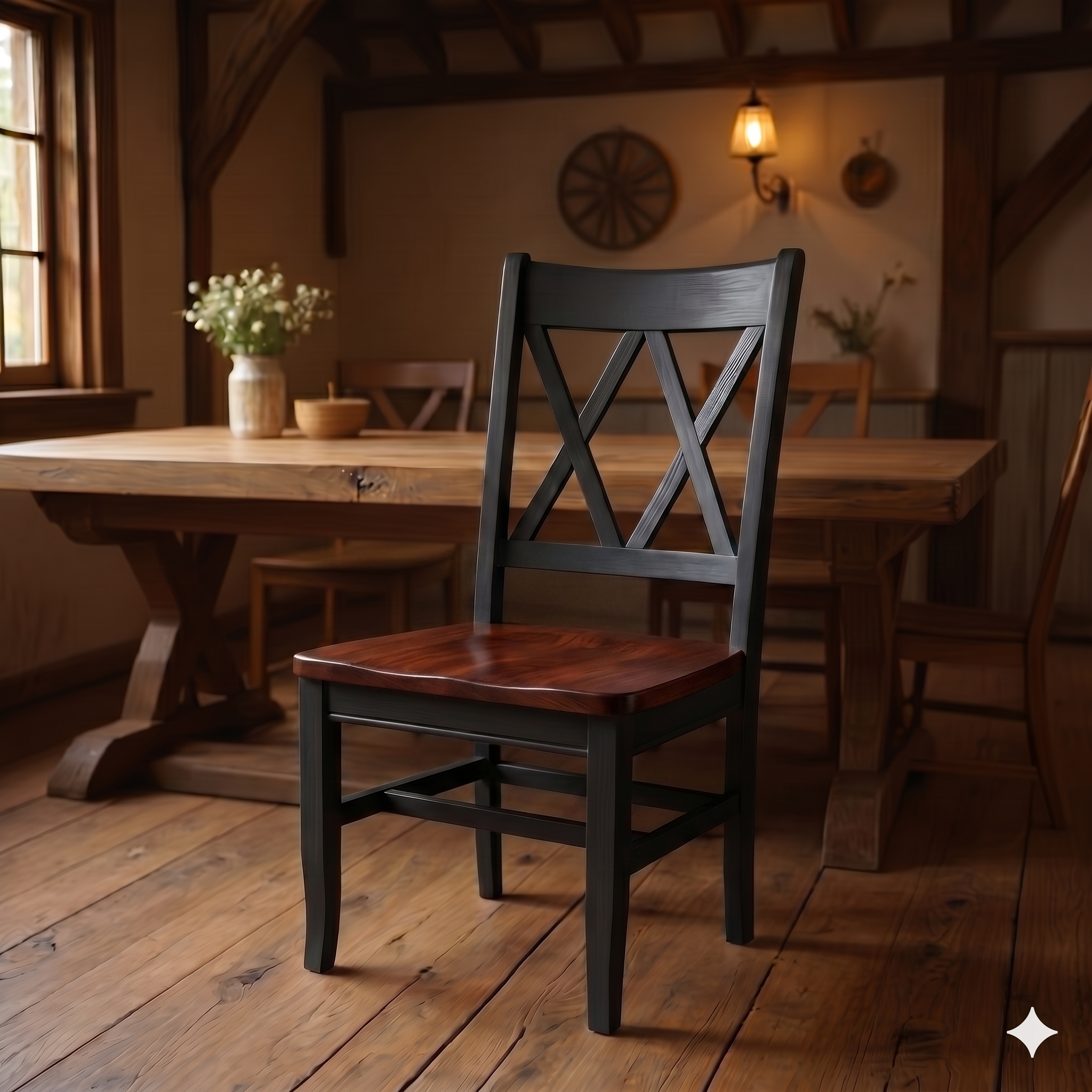 Double X Back Chair