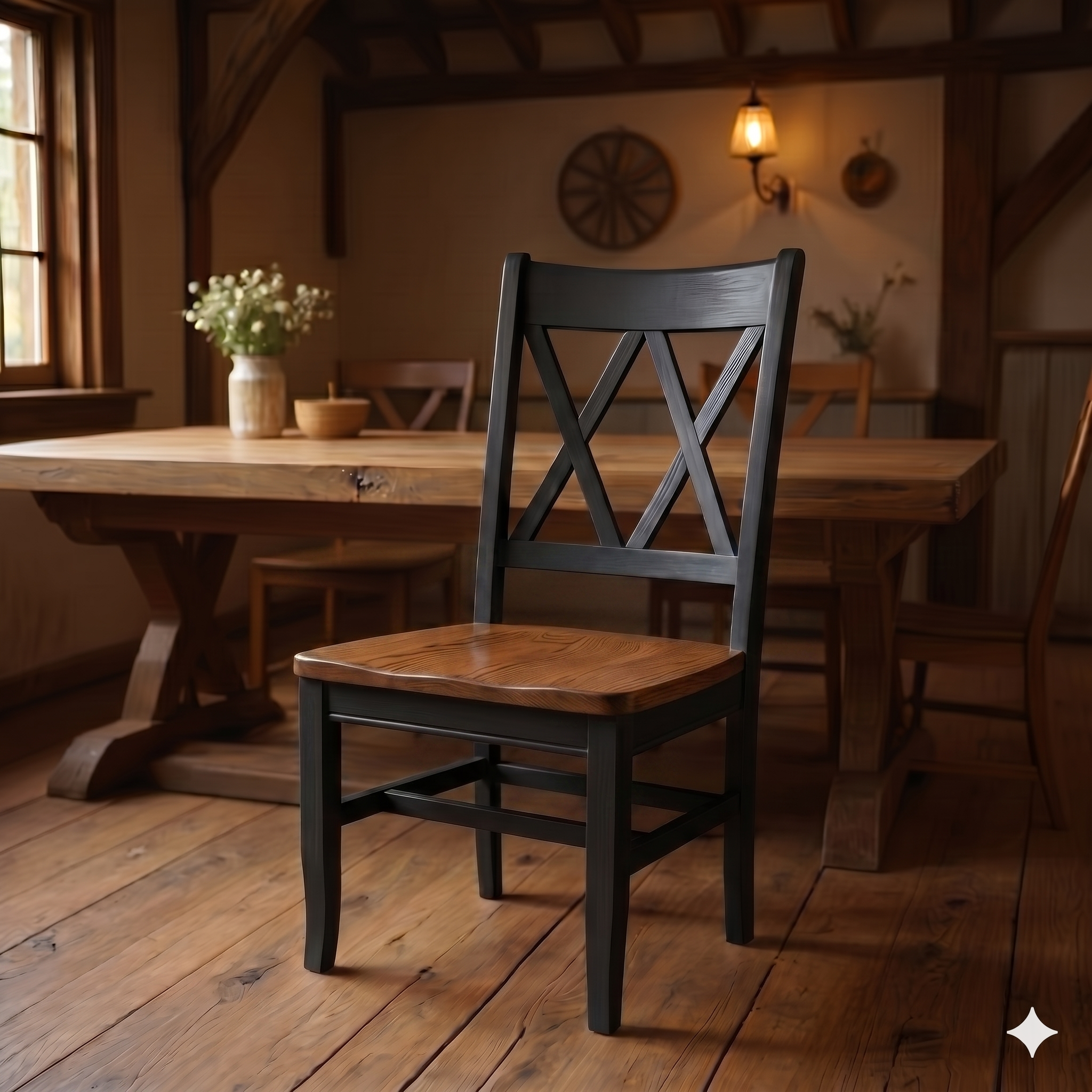 Double X Back Chair