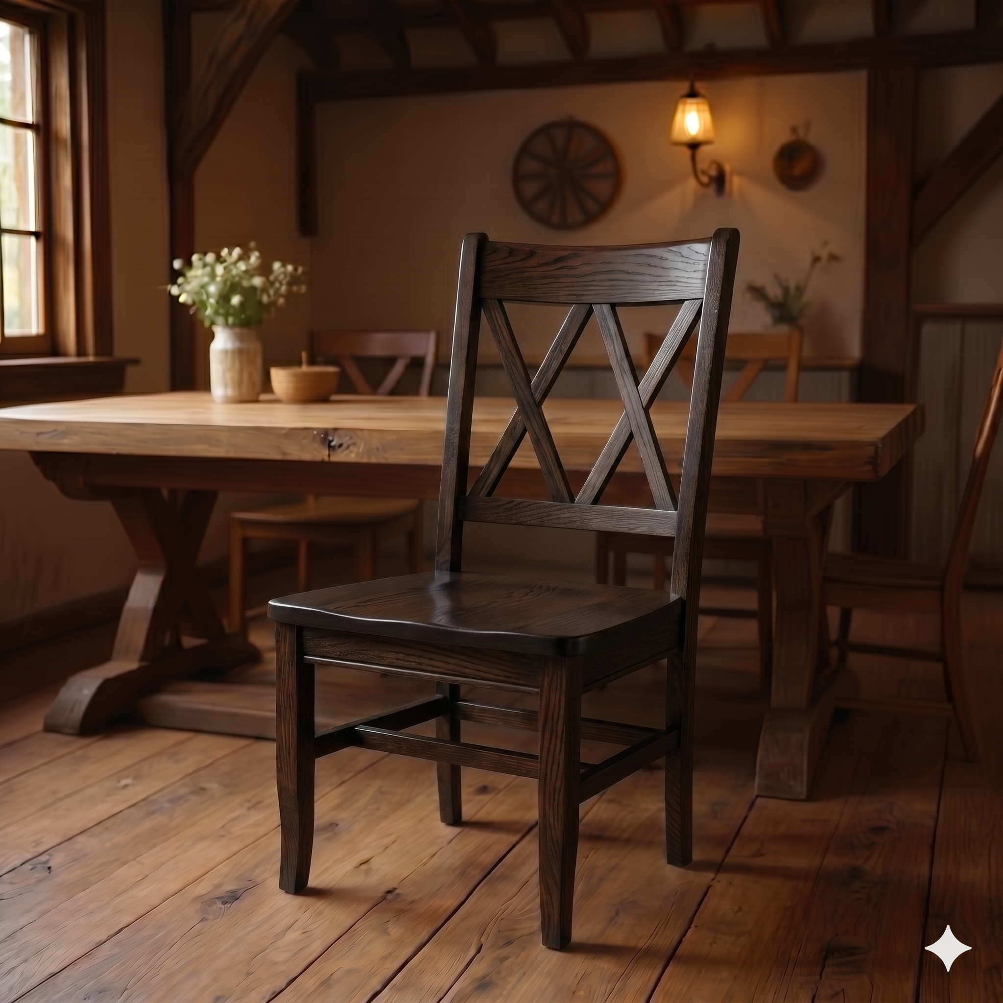 Double X Back Chair