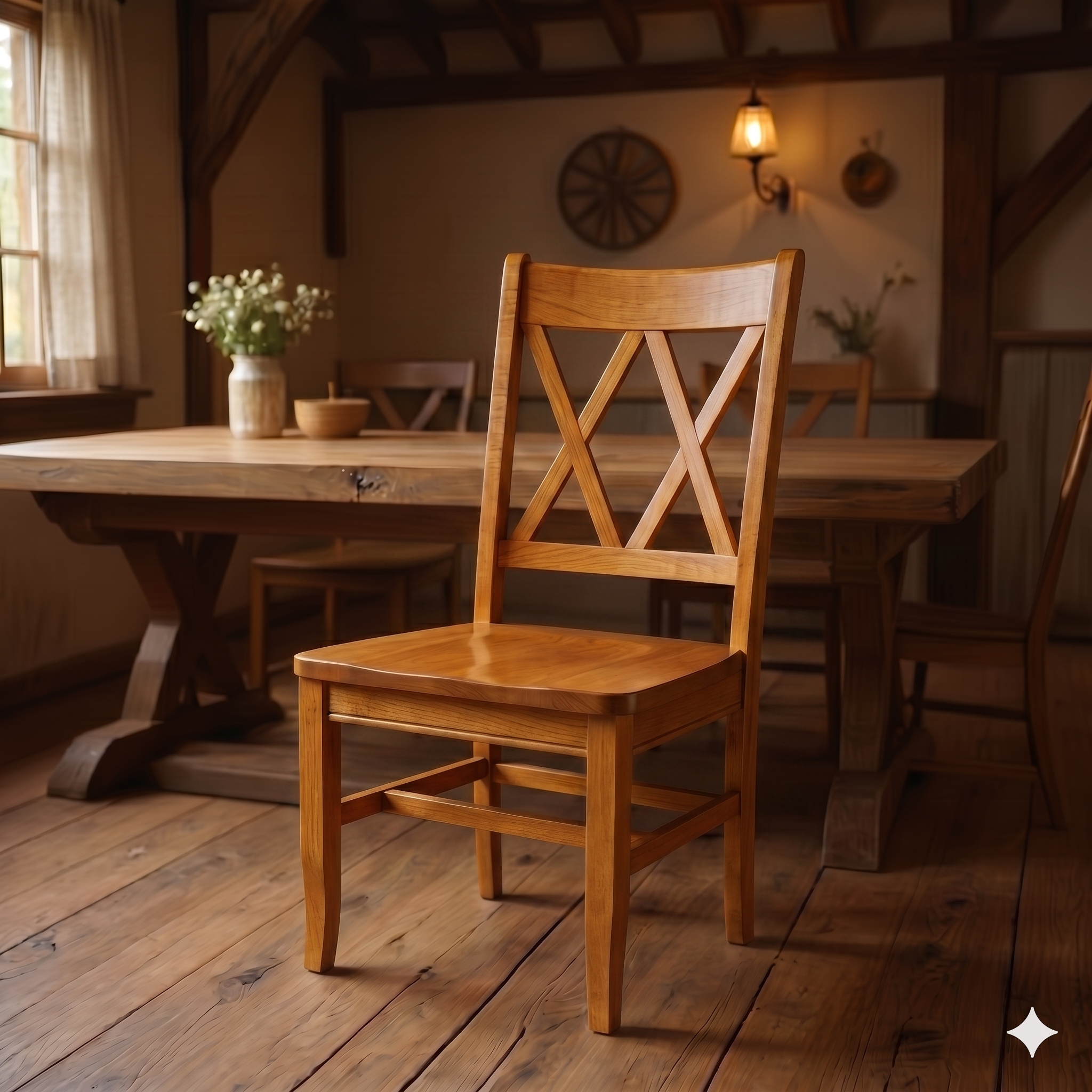 Double X Back Chair