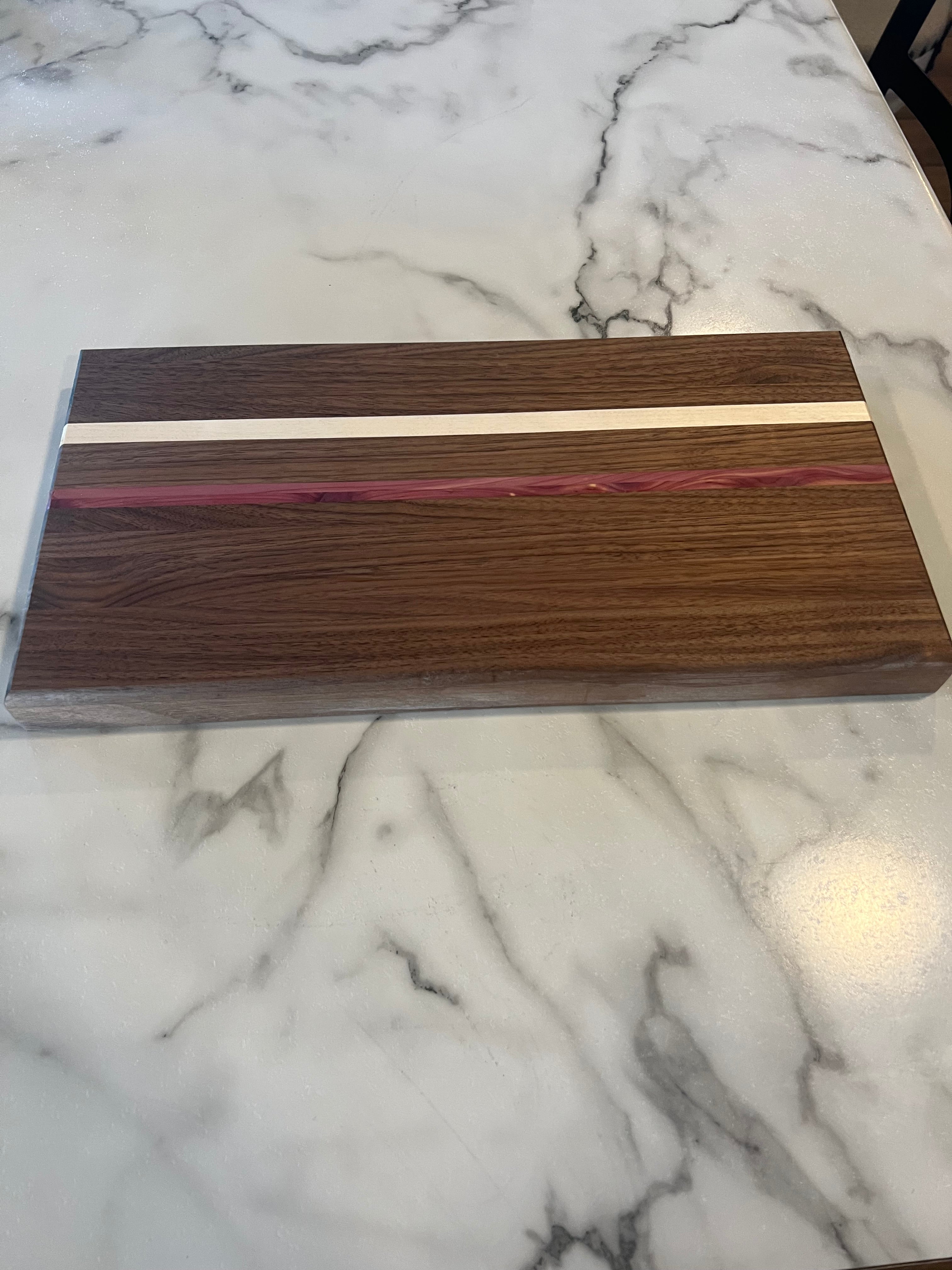 Walnut & Rose Wood Cutting Board