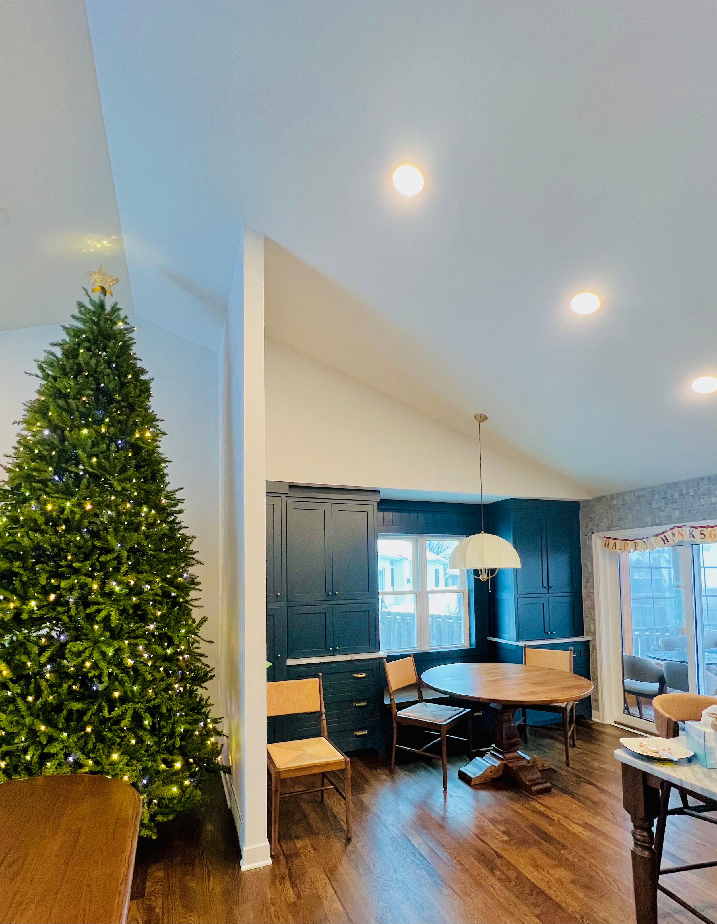 Circle Court Table Pedestal Base - (Hard Maple) Wyoming Prairie Tan Finish