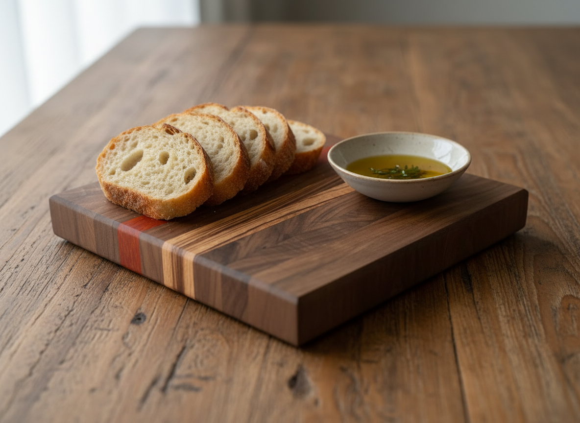Walnut & Zebra Wood Cutting Board