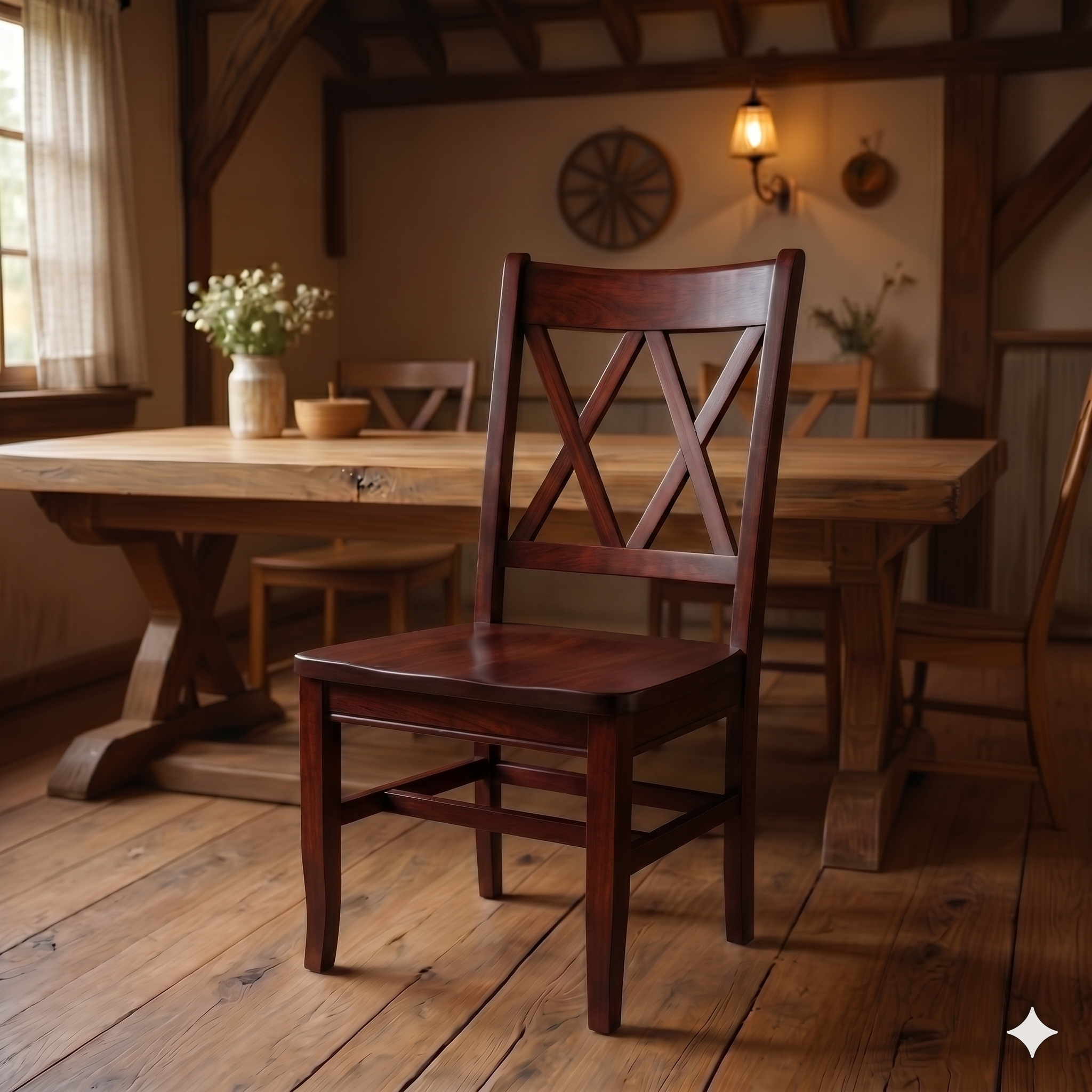 Double X Back Chair