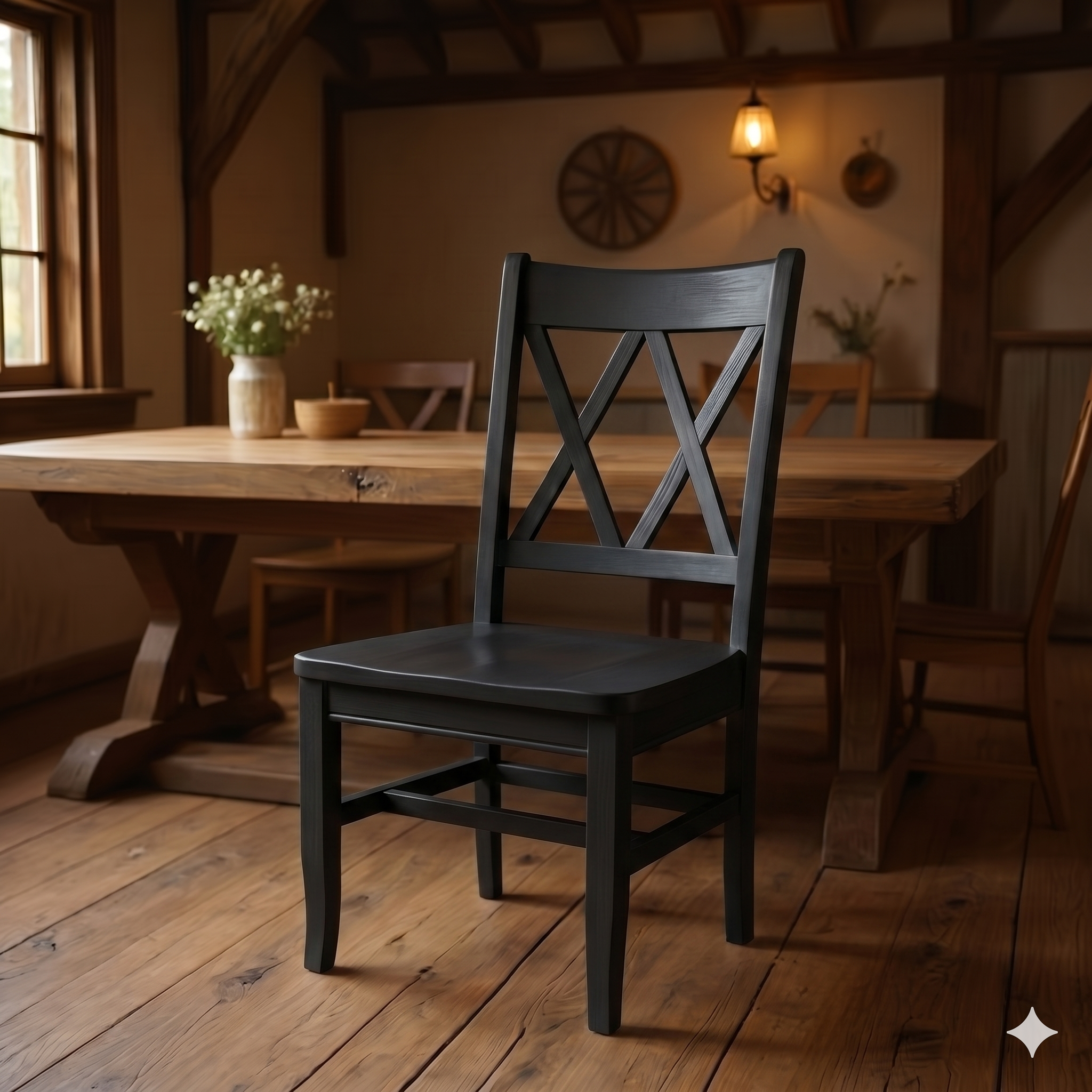 Double X Back Chair