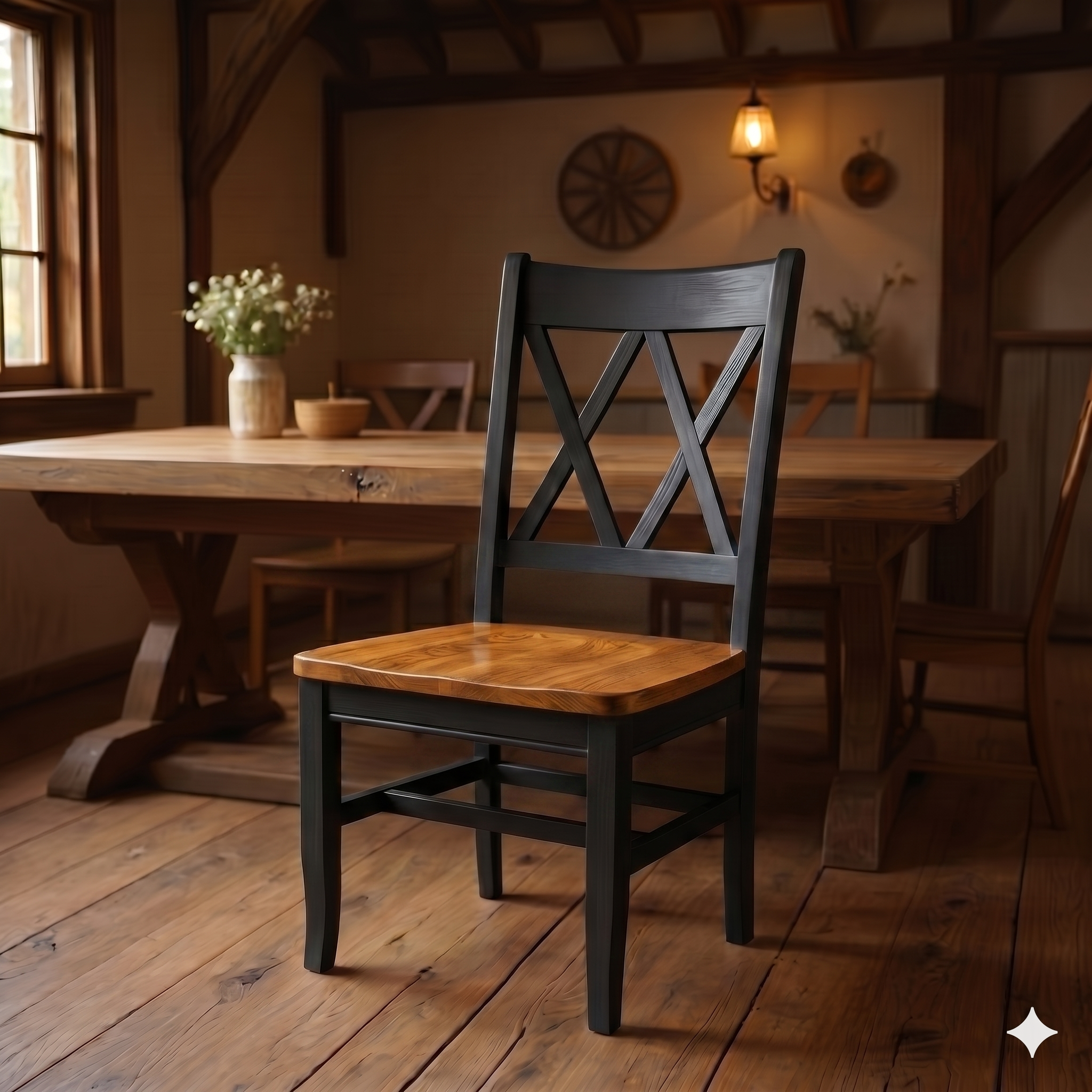 Double X Back Chair