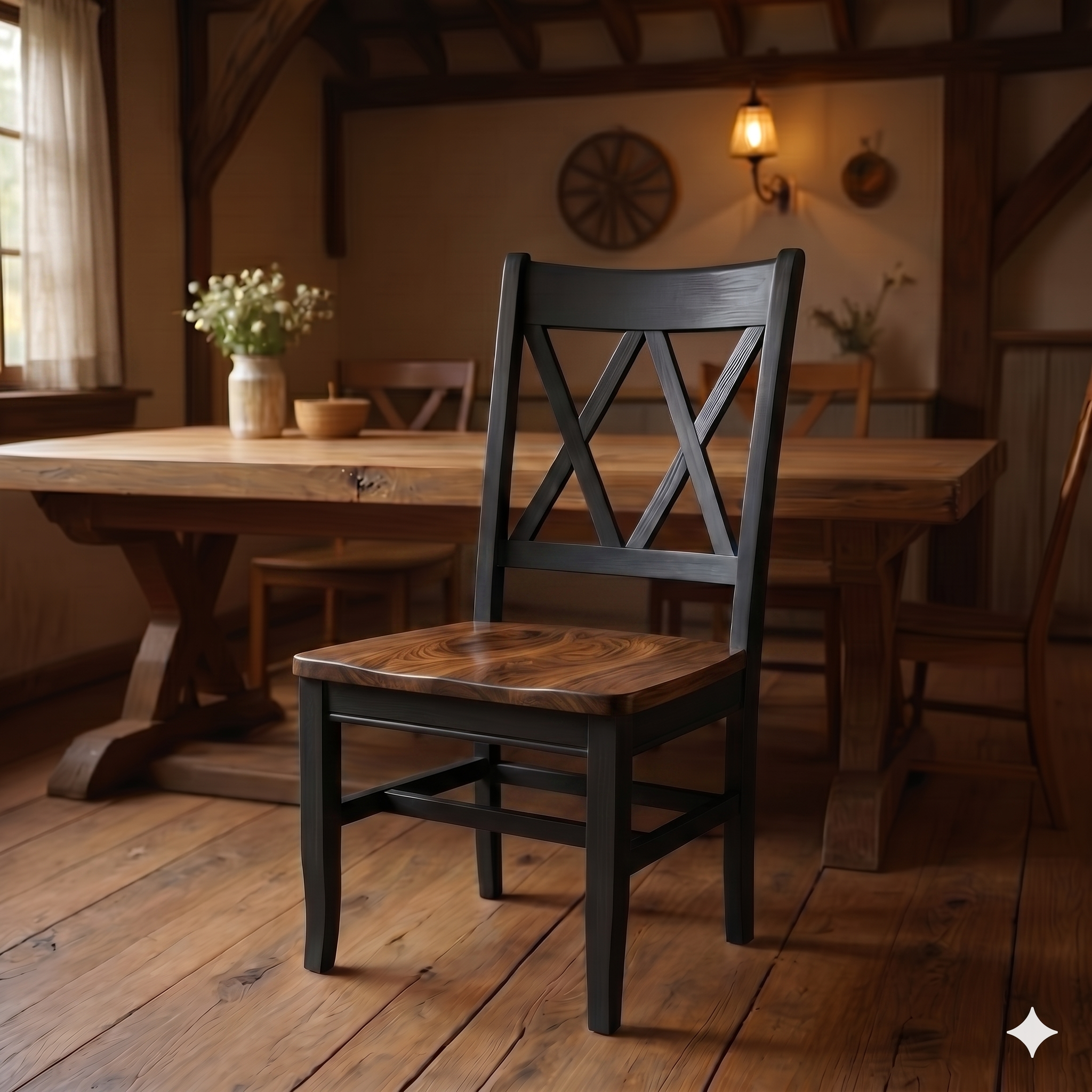 Double X Back Chair