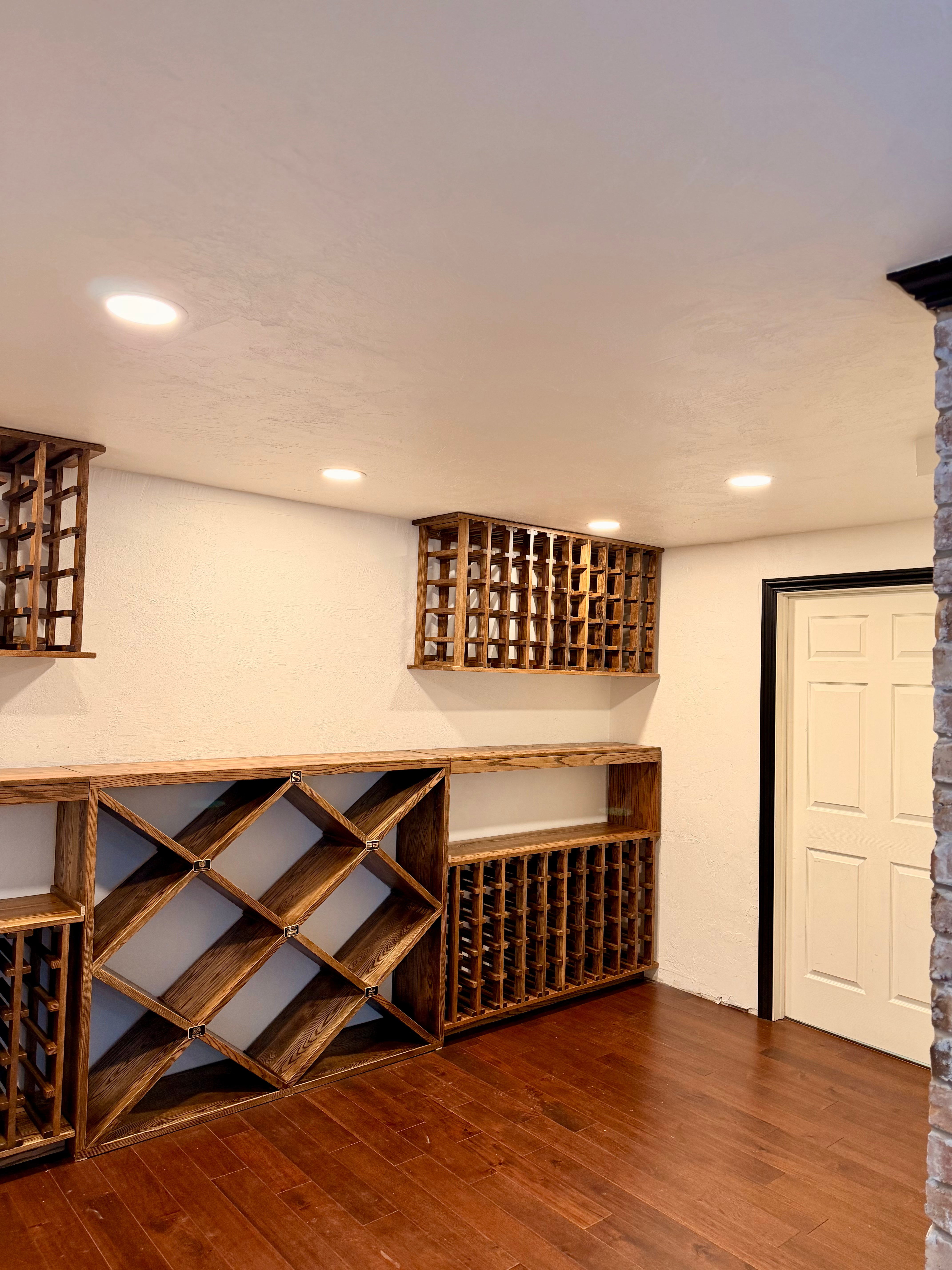 Fully Custom Built In Wine Wall!