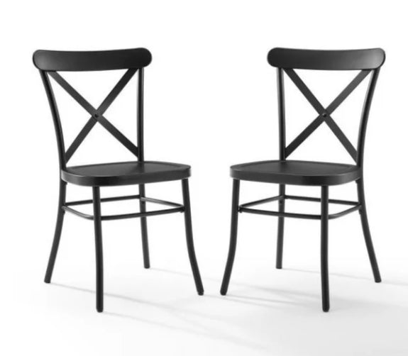 Winston Black Metal X-Back Chair